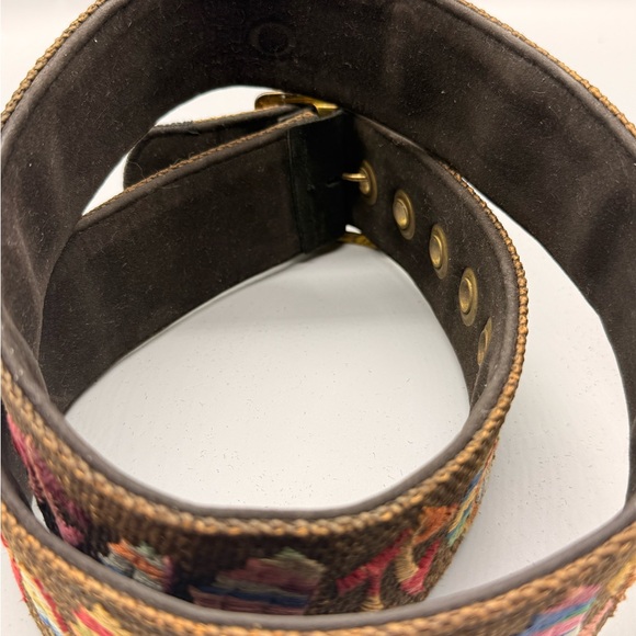 Vintage needlepoint belt with a nautical theme - Picture 5 of 5